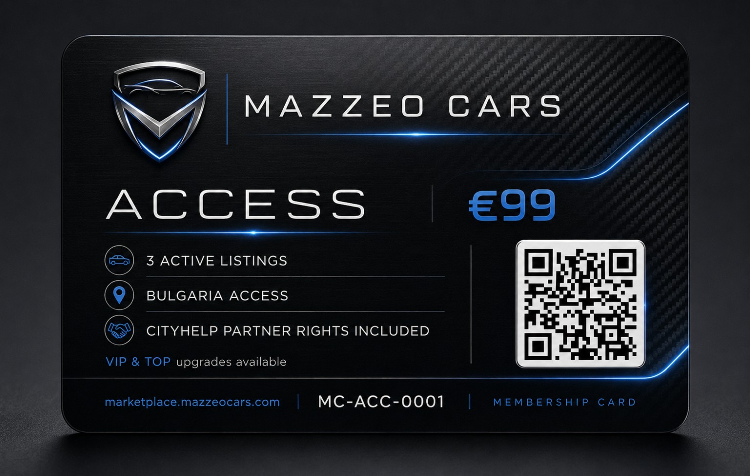 MAZZEO CARS ACCESS €99